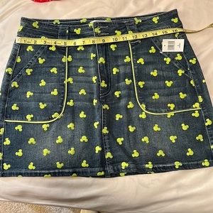 NWT Disney denim skirt large